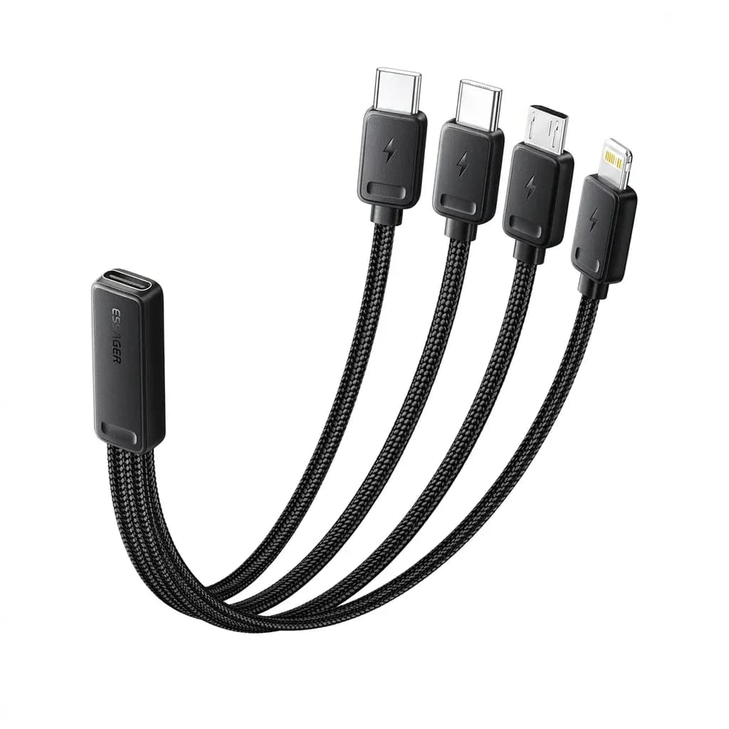 에사저 4-in-1 멀티 충전 케이블