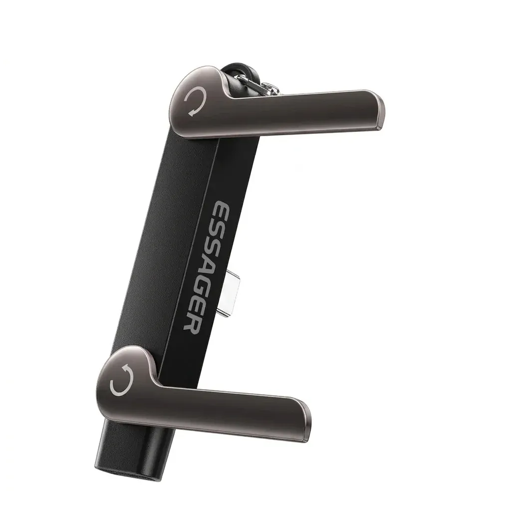 에사저 240W 90도 접이식 USB-C OTG 변환 어댑터