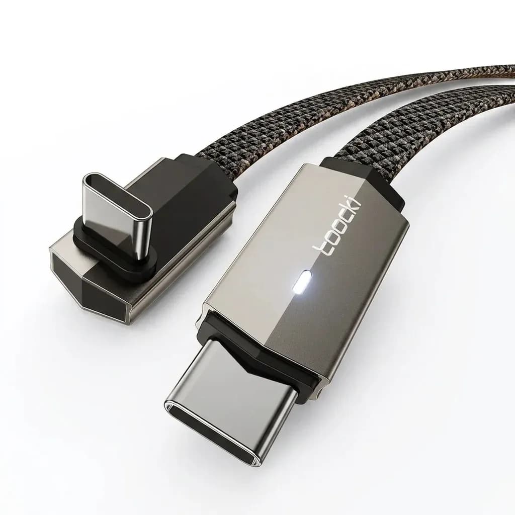 투키 90도 USB-C 고속 충전 케이블