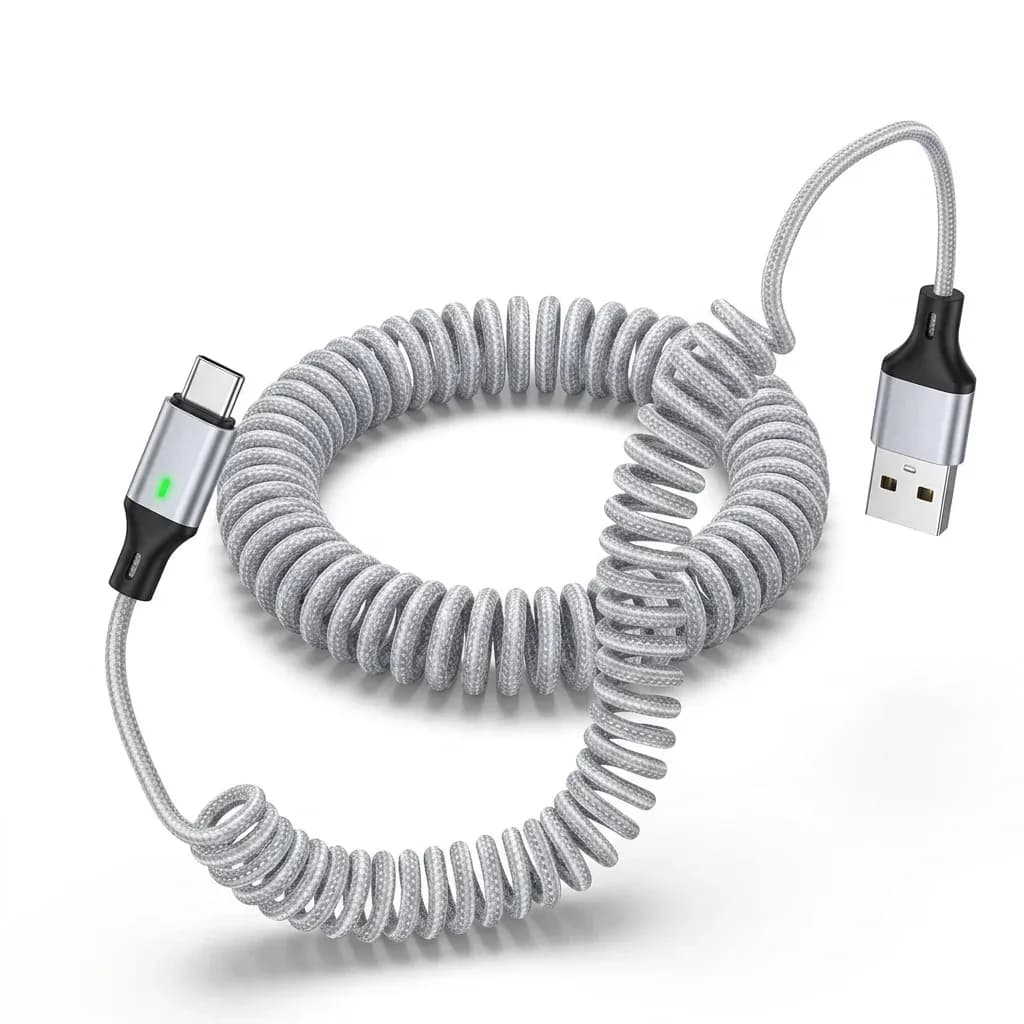 투키 스프링 브레이디드 USB-C 충전 케이블