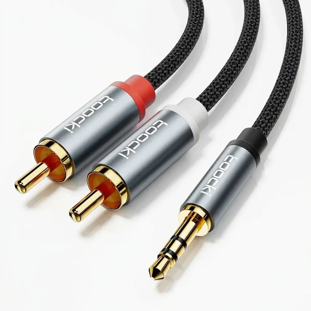 투키 2RCA 3.5mm 오디오 케이블