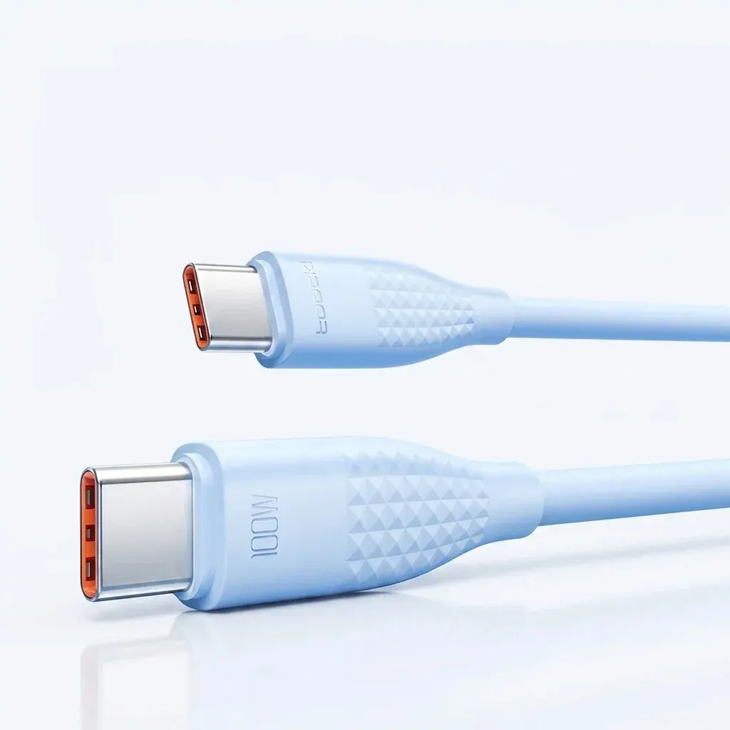라이트 블루 USB-C 고속충전 케이블
