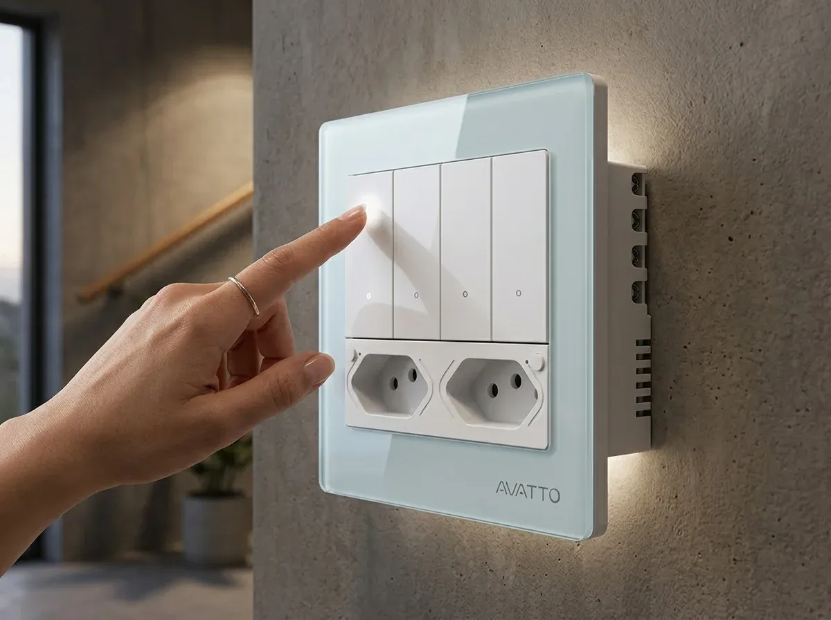 AVATTO 브라질형 Wi‑Fi 스위치 소켓 패널